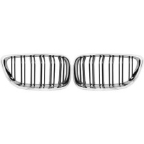 BMW 2-Serie F22/F23 13-17 Dubbelribbad Krom/Svart Sportgrill / Njurar Sport-Look DIEDERICHS